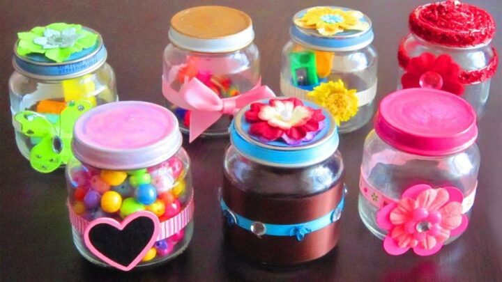 como decorar un bote de cristal ideas creativas y faciles