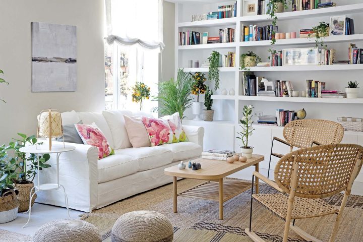 como decorar un salon con muebles blancos consejos y trucos