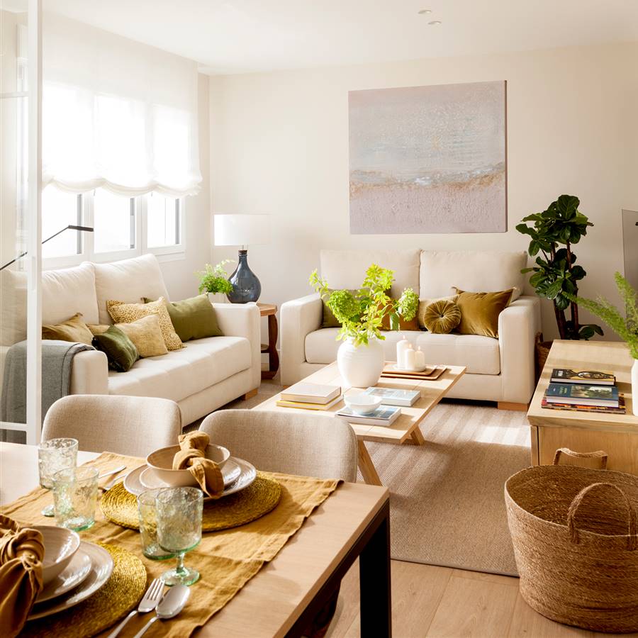 como decorar un salon pequeno para ampliar su espacio
