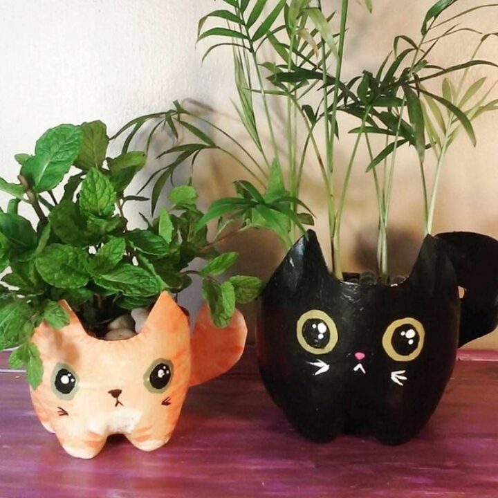 como decorar una maceta de plastico ideas creativas