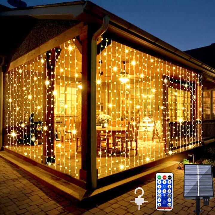 cuelga guirnaldas de luces al aire libre con facilidad