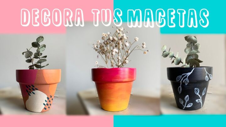 decorando macetas de barro como hacerlo facilmente