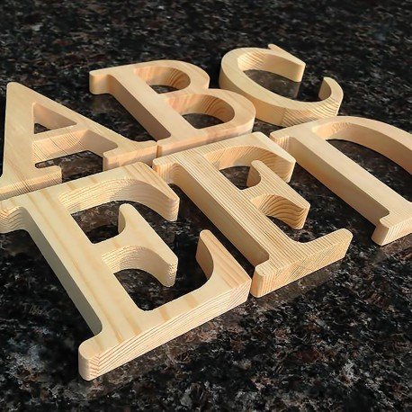 letras madera