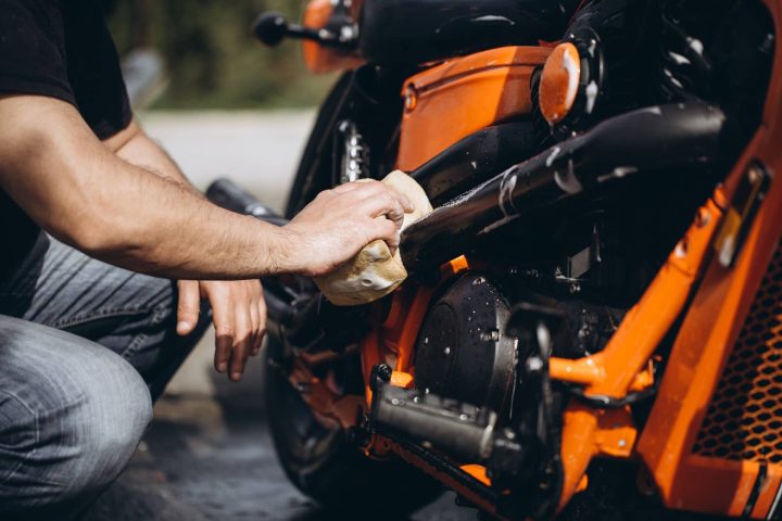 limpiar moto
